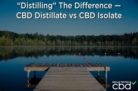 “Distilling” The Difference — CBD Distillate vs CBD Isolate